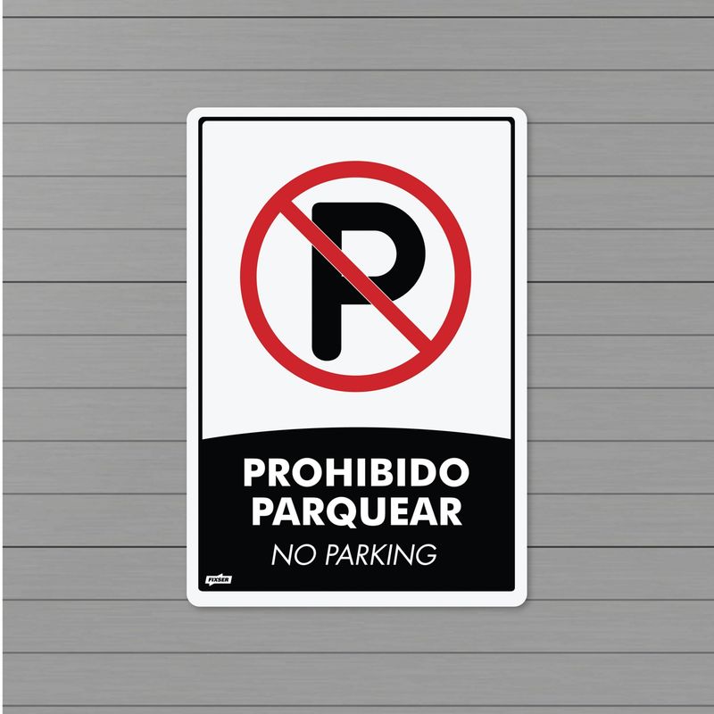 Señal Prohibido Parquear 22X15Cm Poliestireno | falabella.com