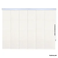 Panel Oriental Blackout Ilussion Blanco A La Medida Ancho Entre 430.5-450  Cm Alto Entre  180.5-200 Cm
