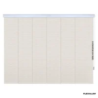 Panel Oriental Blackout Ilussion Beige A La Medida Ancho Entre 390.5-410  Cm Alto Entre  320.5-340 Cm