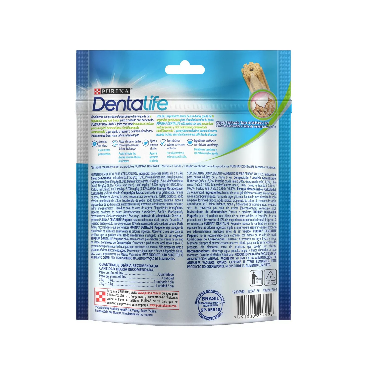 Snack Para Perro Small Breed Dentalife X7und 42g