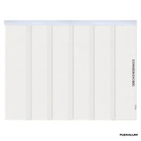 Panel Oriental Solar Damasco Blanco A La Medida Ancho Entre 280.5-300  Cm Alto Entre  180.5-200 Cm
