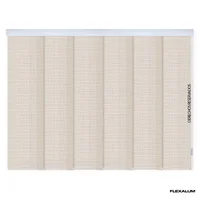 Panel Oriental Solar Damasco Crema A La Medida Ancho Entre 340.5-360  Cm Alto Entre  120.5-140 Cm