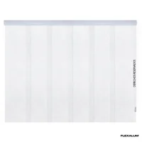 Cortina Enrollable Velo Blanco A La Medida Ancho Entre 160.5-180  cm Alto Entre  140.5-160 cm