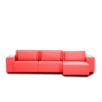 Sala Moderna Urumchi Cuero Sintético Rojo
