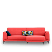 Sala Moderna Peters Microfibra Rojo