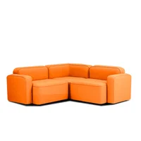 Sala Moderna Praga Cuero Sintético Naranja