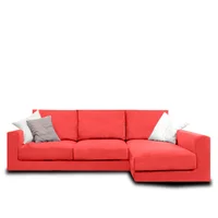 Sala Moderna Atenea Microfibra Rojo