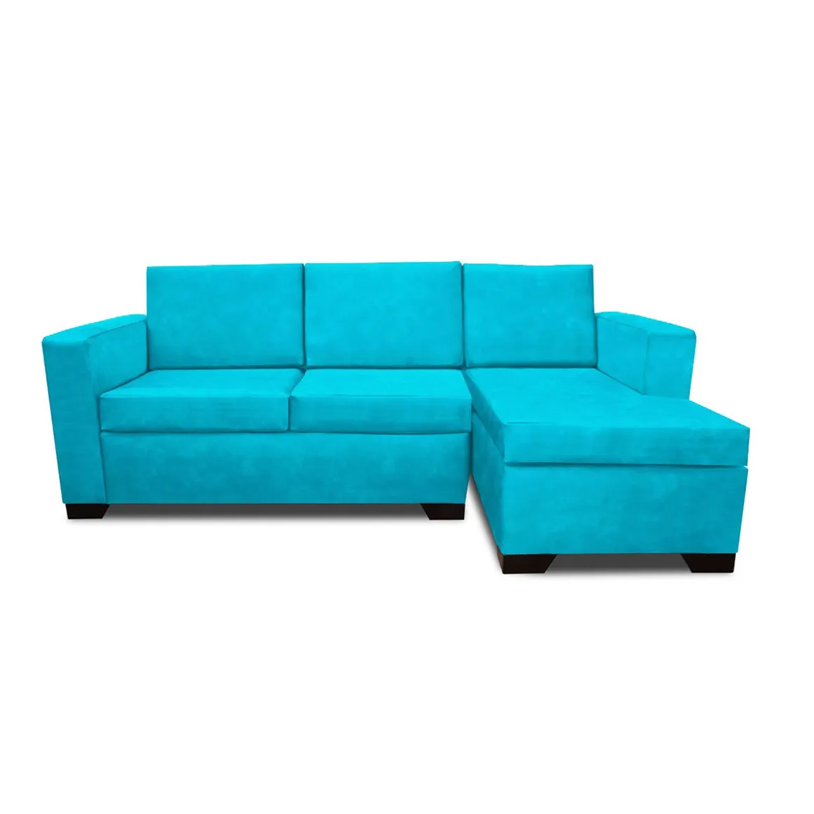 Sala Moderna Turmalina Microfibra Azul - Homecenter.com.co