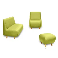 Sala Moderna Jade Microfibra Verde