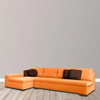 Sala Moderna Menfis Microfibra Naranja