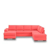Sala Moderna Sapporo Cuero Sintético Rojo