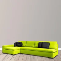 Sala Moderna Menfis Cuero Sintético Verde