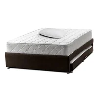 Cama Nido Tarima Con Colchón Semidoble 120 X 190 Café + Almohada