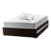 Cama Nido Tarima Con Colchón Doble 140 X 190 Café + Almohada