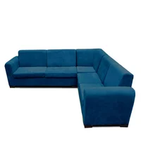 Sala Moderna Menfis Cuero Sintético Azul