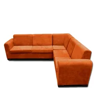 Sala Moderna Longville Microfibra Naranja