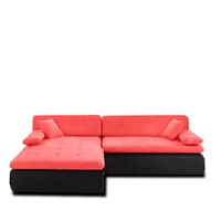Sala Moderna Escarlet Cuero Sintético Rojo