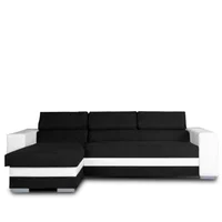 Sala Moderna Topacio Microfibra Negro