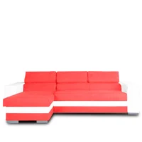 Sala Moderna Topacio Cuero Sintético Rojo