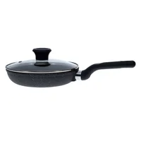 Sartén en Aluminio Antiadherente 20cm Fundido Tapa Vidrio Gusto Imusa