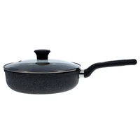 Sartén en Aluminio Antiadherente 24cm Fundido Tapa Vidrio Gusto Imusa