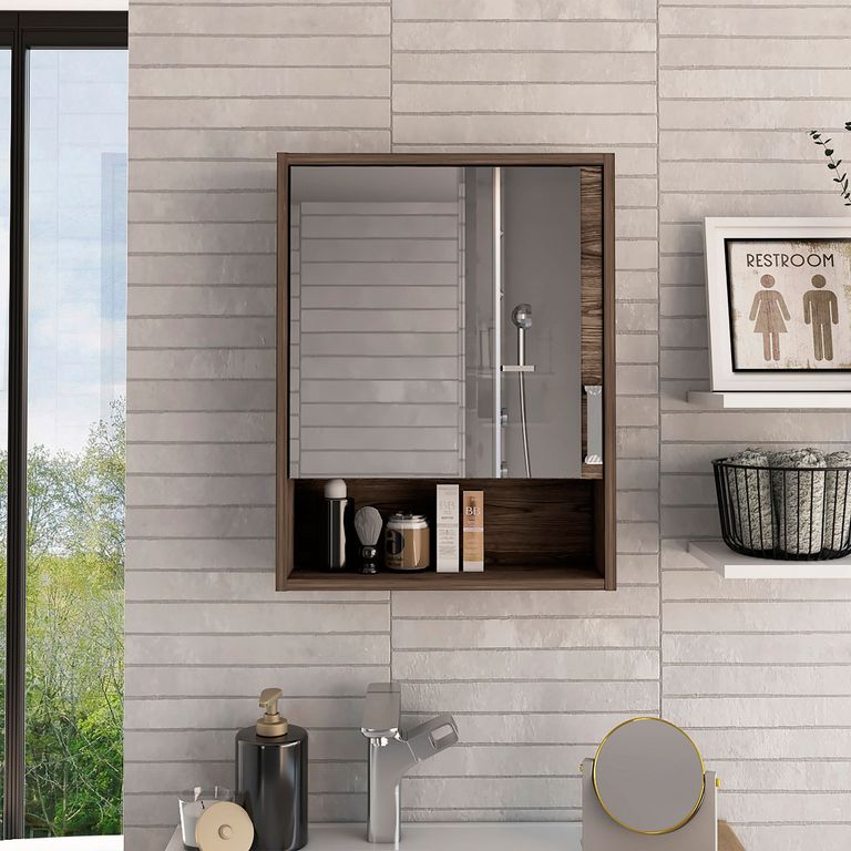 Amada - Estantes de baño con cesta de almacenamiento