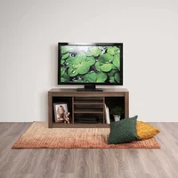 Mesa para TV 42 Pulgadas 5 Compartimiento Bahía Café