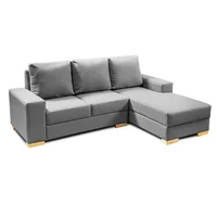 Sofá Esquinero Oslo Anti Rasguños 90x200x150 Gris