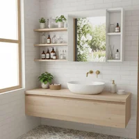 Gabinete De Baño Omari Blanco 47.3x50x12.2 Cm Sensi Dacqua