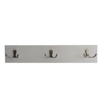 Perchero 3 Ganchos 4x35x6 Blanco