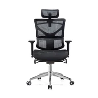 Silla de escritorio Ejecutiva Ergonómica Negro Moblihouse
