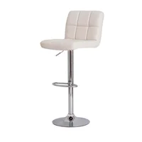 Silla Bar Acolchada Blanco