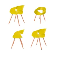 Set x4 Silla Comedor Parma Amarillo