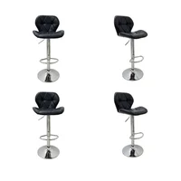 Set x4 Silla Bar Bari Negro