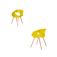Set x2 Silla Comedor Parma Amarillo