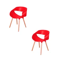 Set x2 Silla Comedor Parma Rojo