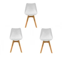 Set x3 Silla Comedor Torino Blanco