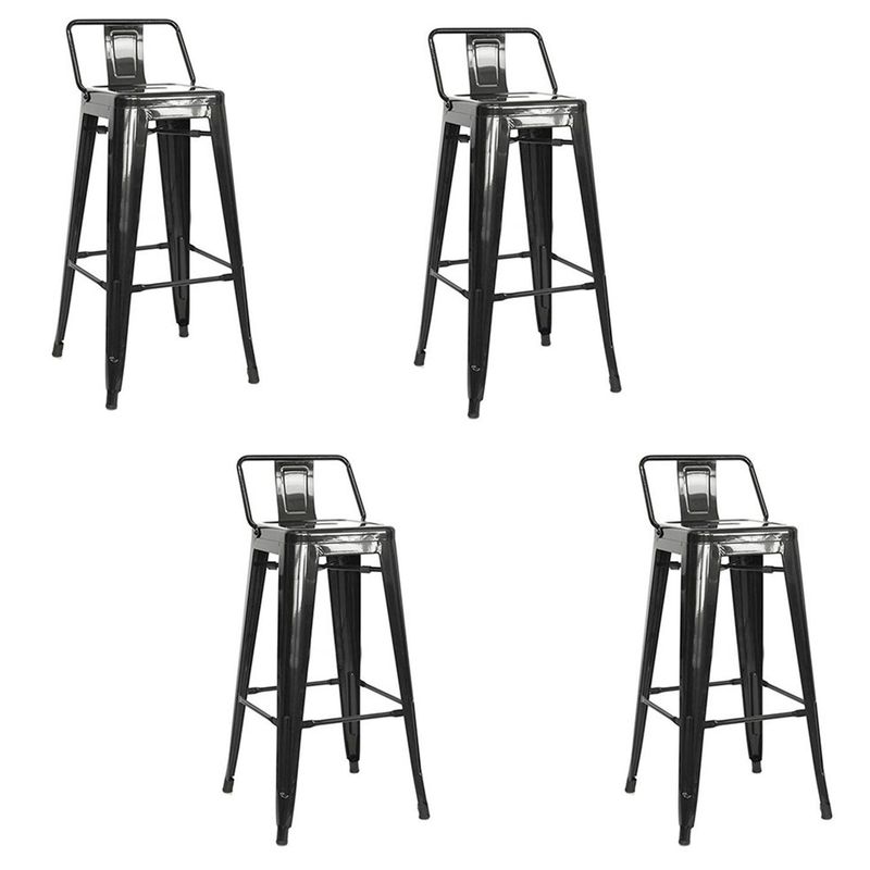 Setx4 Silla Bar True Con Espaldar 30X30X76 Negro EKONOMODO COLOMBIA ...
