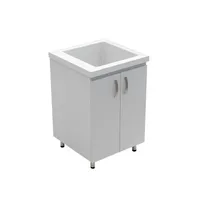 Rh Kit Lavadero Pro 60X60 Flauta +Mueble Blanco - Homecenter.com.co