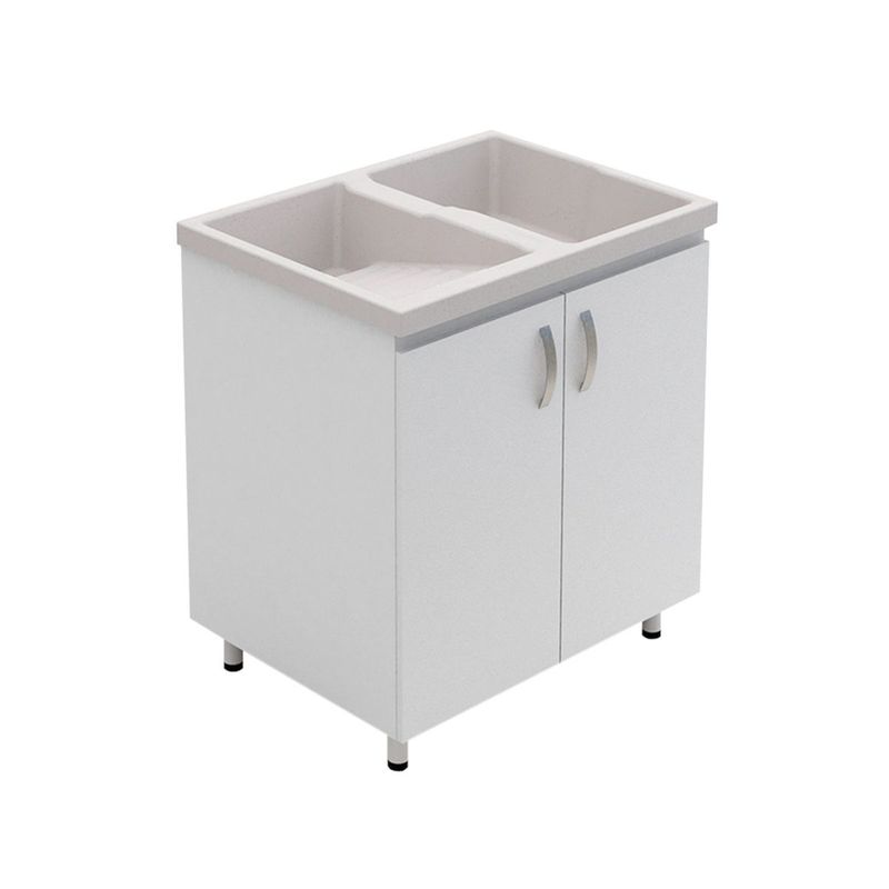 Rh Kit Lavadero Eco 80X60 Natural Mueble Blanco FIRPLAK | falabella.com