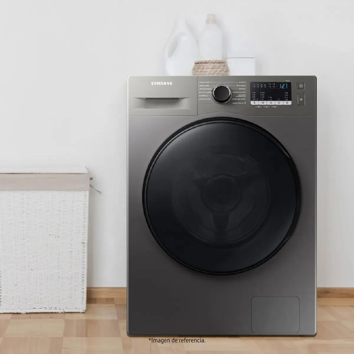 SAMSUNG - Lavadora Secadora Carga Frontal Eléctrica 11,5 Kg WD11T4046BX/CO Inoxidable