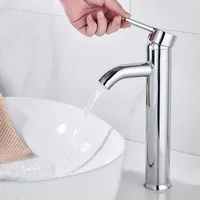 Grifería Lavam Tubular Alta Semicurvo Cromada Consumo 7.3 l/min