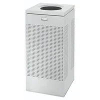 Caneca Cuadrada Acero 60L Metal Tapa Abierta