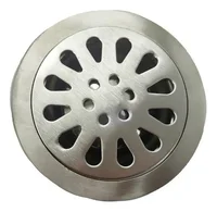 Rejilla Redonda Tipo Sol Acero Inox. Antiolor