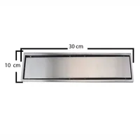 Rejilla sifon piso invisible 30cmx10cm ace inox