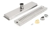 Rejilla Sifón Piso 60Cmx10Cm Acero Inoxidable