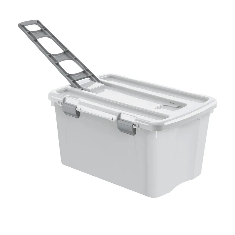 Caja Plástica con Ruedas 120lt Gris RIMAX | falabella.com