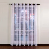 Cortina Velo Itinerario 275x220 Cm Blanco Cenefa