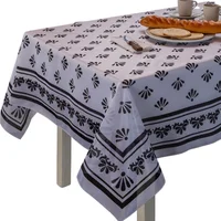 Mantel Rectangular Cenefa Real 6 Puestos con diseño