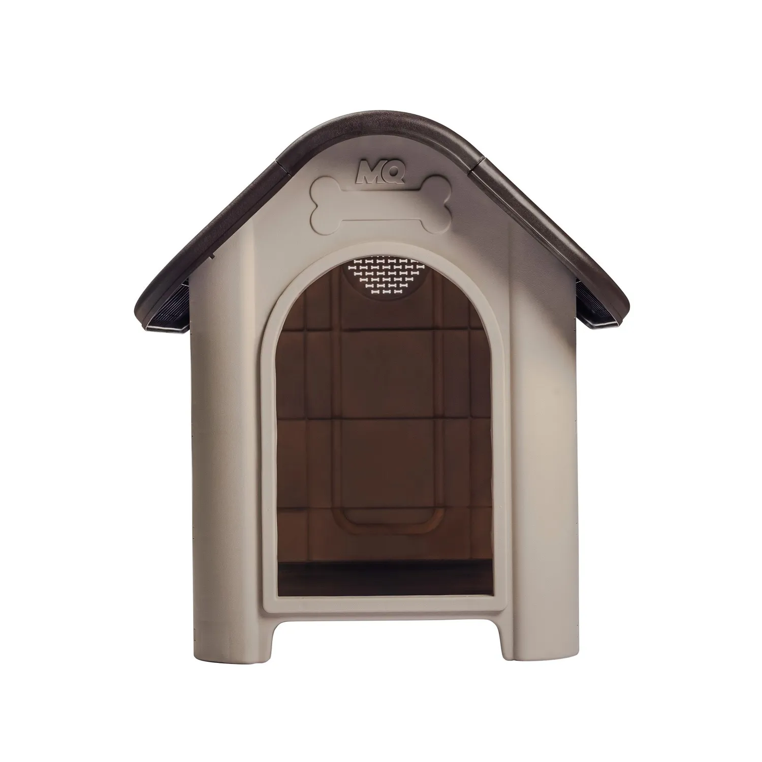 Casa Para Perros Plástica 74.5x60x66cm Mediano Wengue 6